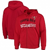 Men's Tampa Bay Buccaneers G III Sports by Carl Banks Post Season Full Zip Hooded Sweatshirt Red,baseball caps,new era cap wholesale,wholesale hats